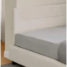 Single Bed, Skin-Friendly Velvet Design, Children's Bed With High Back, Beige (Without Mattress) - Beige - View 9