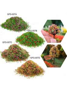 30G DIY Model Train Grass Railway Tree Foliage Leaves For Ho Scale Train Railway Scenery Diorama Mesh Railroad - As Photo - View 6