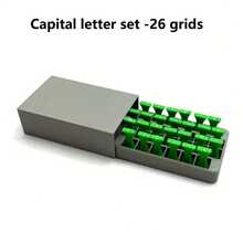 1 Set Uppercase & Lowercase Letter Clay Stamp Set, Handmade DIY Letter Molds | Small Embosser | Polymer Clay Stamps, Suitable For DIY Projects, Multi-Purpose Embossing Tool Kit - Multicolor - View 9