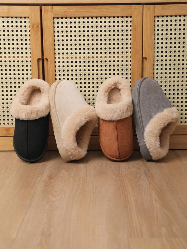 Women's Winter Casual Slippers, 4 Color Options, Comfortable Couple Indoor/Outdoor Slip-On Shoes, Lightweight & Warm, Multi-Color & Size Available