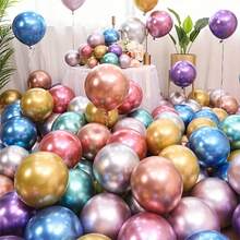 48 Stück 10 Zoll Metallic Glitzer Ballons für Weihnachten Silvester Party Dekorationen, Feiertag Geburtstag Hochzeit Ballons in verschiedenen Farben