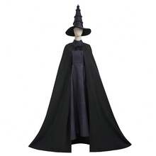 Magic Witch Cosplay Costume Movie The Wicked Witch Cosplay Outfit Cos Fancy Dress Clothing - Wicked Witch Black Dress - View 6