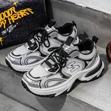 2025年男士新款休闲运动鞋透气吸湿排汗耐磨轻便百搭通勤鞋 - 黑色 - 查看 4