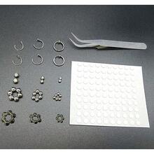 Fake Piercings Fake Eyebrow Ring Fake Lip Labret Studs Replacement Balls Spike With 100Pcs Sticker Non-Piercing Nose Rings Hoop Body Jewelry Fake Skin Piercing 3MM 4MM 5MM(Silver){Inchcolor_nameinch:InchSiverSetinch} - 銀集 - 查看 3