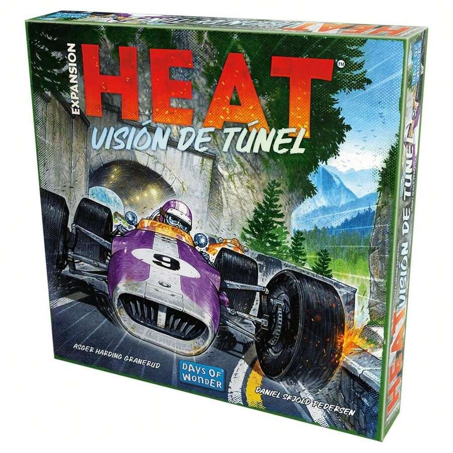 asmodee Days of Wonder - Heat: Tunnel Vision, Espansione, Gioco da tavolo, Età 10+, 1-7 giocatori, 30-60 minuti a partita, spagnolo - Verde - Visualizzare 1