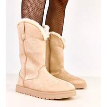 Beige Snow Boots With Embroidery On The Upper Darena - Beige - View 1