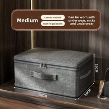 Large Capacity Fabric Clothes Storage Box, Home Organizer Bins, Wardrobe Divider Boxes - Large (40*30*21) - View 5