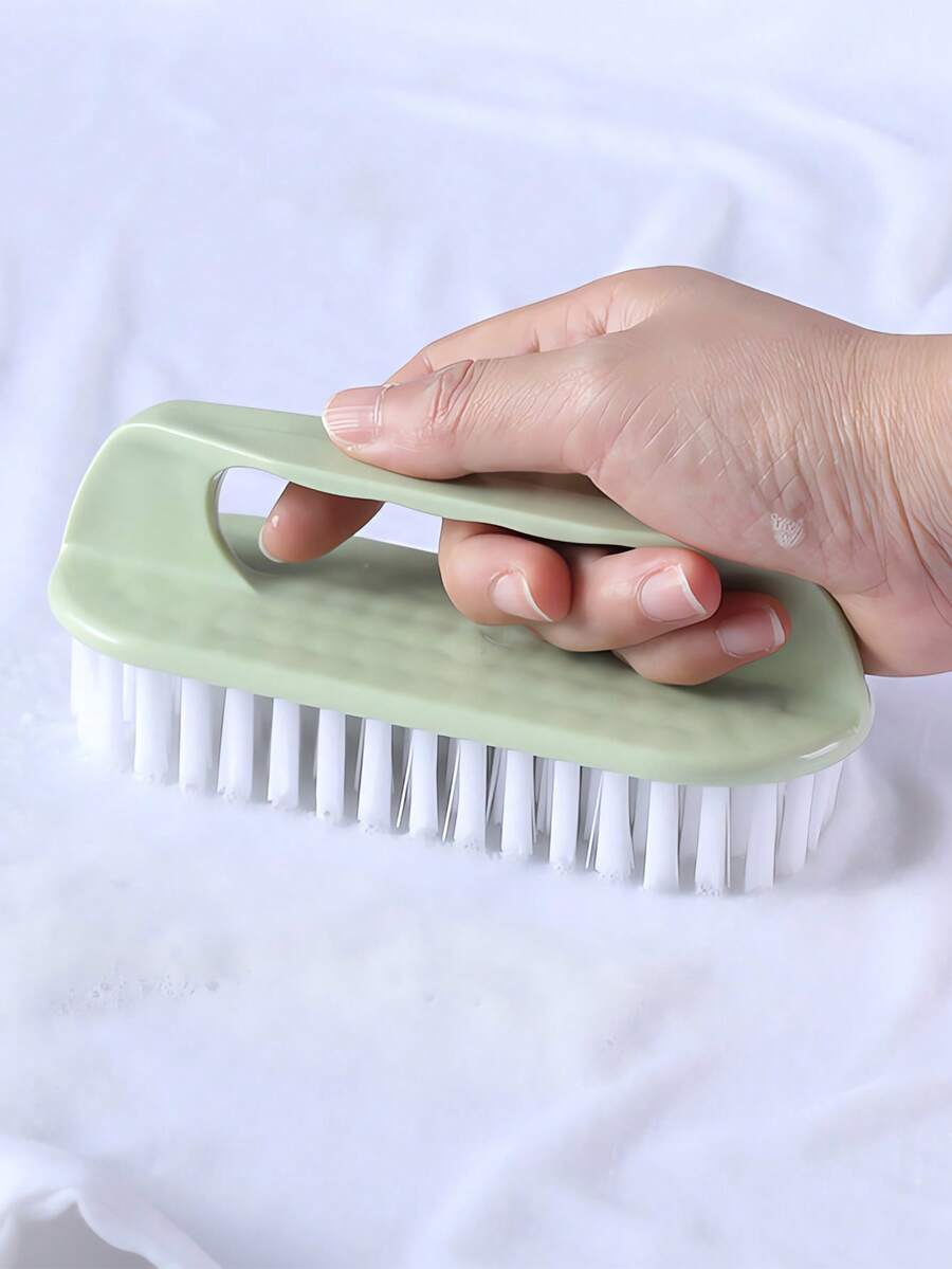 Multi-Functional Portable Household Cleaning Brush: Hard Bristle For Clothes, Washbasin, Shoe, And Board - Includes Handle For Easy Cleaning And Organization - Multicolor - View 1
