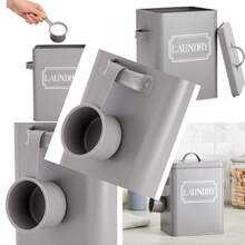 Farmlyn Creek Laundry Detergent Dispenser - Gray 100 Oz 7 X 9 X 6 In - Laundry Room Organization And Bathroom Storage Pod Powder And Bead Container With Scoop - 灰色 - 查看 1