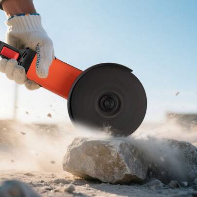 Angle Grinder, 7" Electric Grinder Power Tool, 13Amps 8500RPM High-Speed Corded Angle Grinders With 270° Adjustable Dust Guard For Metal Grinding, Cutting, Rust Removal (Disc Not Included)