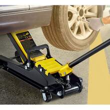 Gato de piso de perfil bajo  bomba hidráulica de pistón simple de acero pesado de 2,5 toneladas - Negro - Ver 9