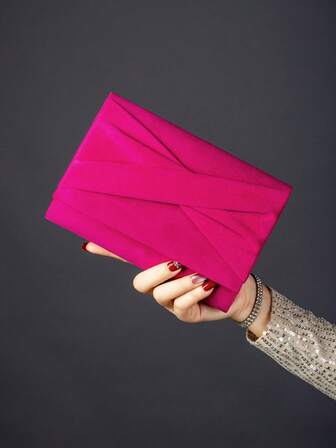 Plush Bow Clutch Bag, Shoulder/Crossbody Chain Bag, Evening Bag, Women's Accessories,Tready Bride Bag, Perfect For Party, Wedding, Prom, Dinner/Banquet, Matching With Wedding Dress,Formal Dresses, Prom Dress, Birthday Dress, Women Dress Party Bag