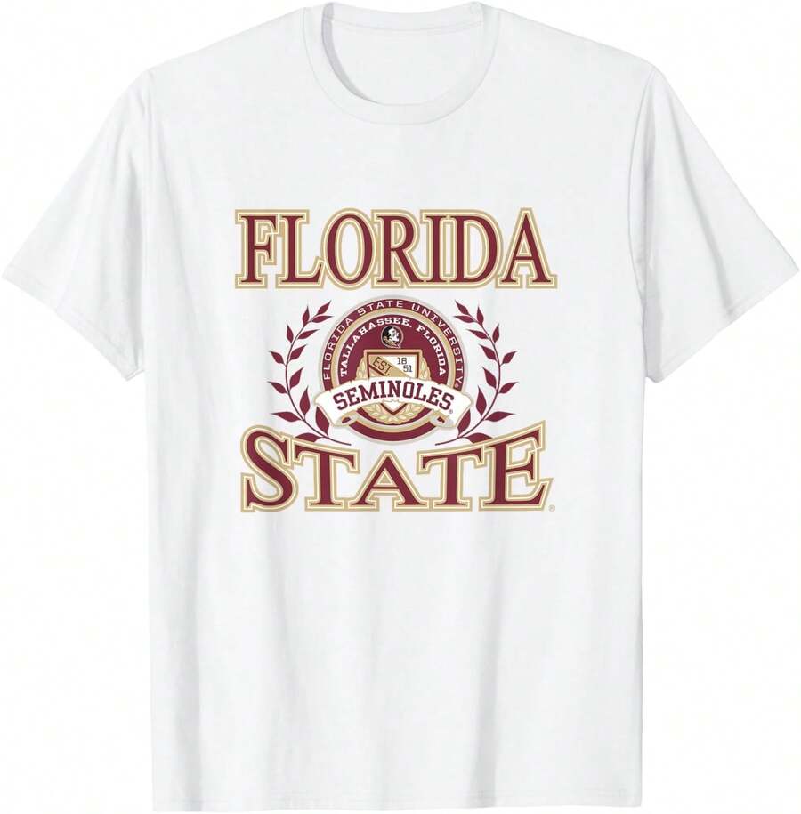 Florida State Seminoles Laurels Licensed T-Shirt - White - View 1