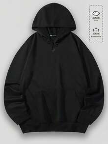 Men's Hoodie, Retro, "M Y Hero Academia Bakugo" Themed, Graphic Print, Pattern, Loose Fit, Long Sleeved, Top 009 - B - 黑色 - 查看 2