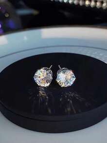 20 Pairs New Mini Rhinestone Stud Earrings Set, Versatile & Fashionable For Everyday Wear - Multicolor - View 5