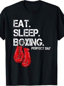 Funny Eat. Sp. Repeat. Boxing Lover Perfect Day Gift T-Shirt - Style 4 - View 1