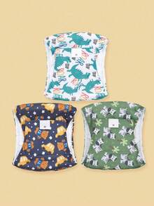 3 Packs Dog Belly Bands, High Absorbency Male Dog Diapers, Washable, Durable Dog Diapers - Premium Male Dog Diapers, Suitable For Dog Incontinence And Puppy Training. - Multicolor - View 16