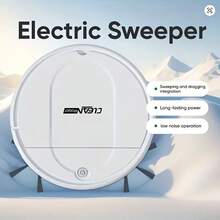 3-In-1 Vacuum Cleaner, Suitable For Floor Cleaning, Pet Hair Removal, Paper Scraps And Garbage Collection. Multifunctional Robot Vacuum Cleaner, 5000Pa Strong Suction Power, 150 Minutes Of Battery Life, Powerful Upgrade - Black - View 3