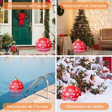 Bola Inflable Gigante de Navidad con Bomba, Bola Navideña Inflable(60cm),Decoración Navideña y de Fiestas - Negro - Ver 11