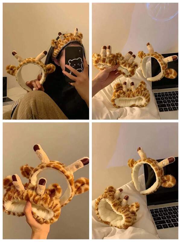 Süßes Giraffen-Haarband, Plüsch-Haaraccessoire für Fotoshootings