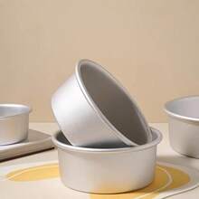 1 Peça/4 Peças/8 Peças, Fôrma de Bolo de Liga de Alumínio de Alta Qualidade de 4 Polegadas, Fôrma de Queijo, Fôrma de Patch, Fôrma de Sobremesa, Design de Bottom Fixo, Antiaderente, Adequada para Bolos de Aniversário, Queijo, Pastelaria, DIY de Cozimento, Perfeita para Ação de Graças, Dia dos Namorados, Dia das Mães e Reuniões Familiares.