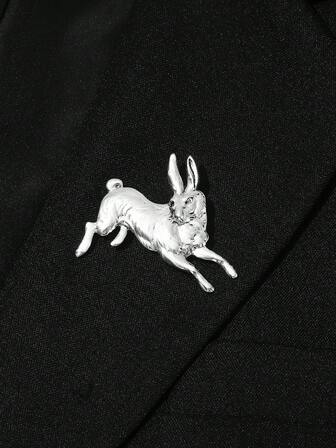 1 Stück modische vintage Leoparden-förmige Brosche, im europäischen und amerikanischen Retro-Stil, geeignet für den täglichen Straßenanzug von Männern