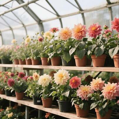 105pcs Dahlia Seeds Western Style Garden Flower Bed Seeds For Planting In Western Style Flower Beds Regular Flower Shapes Line Flower Beds Comply With Western Garden Rules