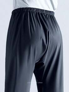 Traje de lluvia impermeable para hombres - Material de PVC, tela impermeable reforzada, transpirable, adecuado para montar en motocicleta, deportes al aire viajes, selecciones de primavera y verano, regalos para damas de honor, decoración de habitaciones, dormitorios, playa, viajes, para hombres, para mujeres, vacaciones, cosas lindas - Negro - Ver 4