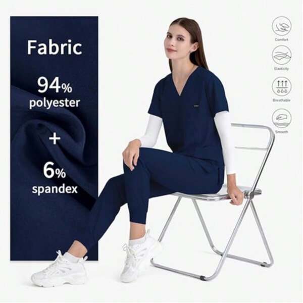 Knitterfrei, pillingfrei! Krankenschwester Kasack Stoff, knitterresistent, waschbar & bequem, entworfen für Profis