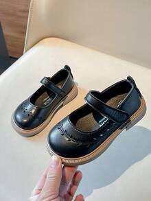 2025年女童真皮鞋，新款春秋季公主鞋，软底女童鞋 - 黑色 - 查看 6