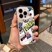 高級感と美しいデザインのスマホケース、IMD工法採用、カラフルで個性的なレーザー背面パネル＋ツートンカラーフレームにアップグレード、iPhone17 17AIR 17PRO 17PROMAX 16 15 14 13 12 11 Pro Plus Promax 16E、 S22 S23 S24 S25 ULTRA PLUS FE対応 - ホワイト - チェックする 2