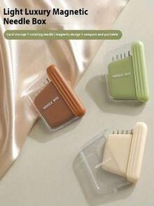 A New And Fashionable Magnetic Sewing Box, Including A 10-Needle High-End Household Repair Tool Set And A Thread Cone And Box Storage Box