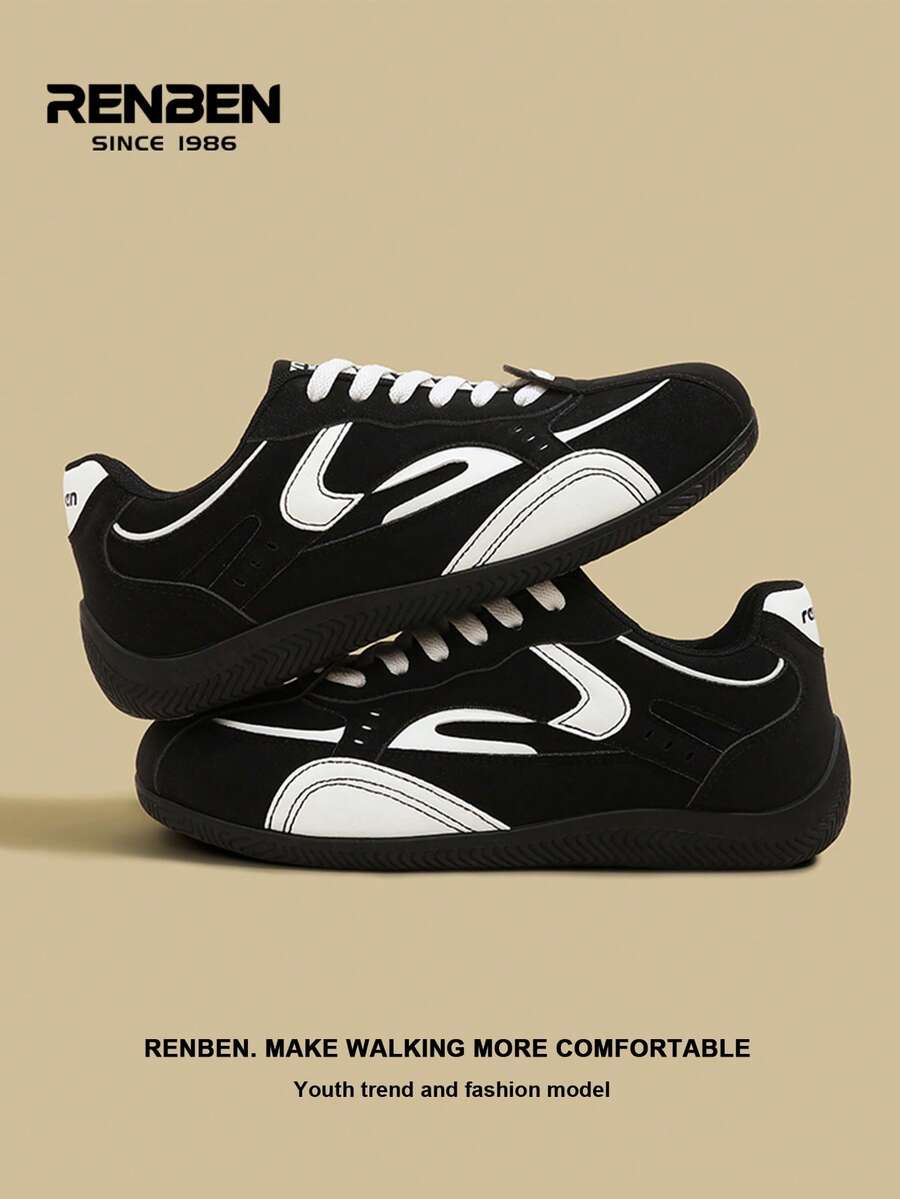 RENBEN 1 par de zapatillas casuales con cordones y malla para hombres, zapatillas deportivas de verano transpirables y de suela baja, adecuadas para viajar, ir al trabajo, hacer senderismo, citas, zapatos populares para hombres en 2025