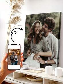 Art sur canevas personnalisé - Affiches photo personnalisées, convient pour la décoration du salon, de la chambre à coucher et de la cuisine - Cadeaux parfaits pour les amis, la famille et les couples - Idéal pour les anniversaires, les animaux de compagnie et les festivals