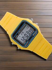 ساعة رجالية موضة ساعات رقمية LED ساعات رياضية عسكرية ساعات معصم عتيقة سوار سيليكون ساعة إلكترونية