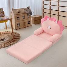 Teddy Bear Plush Foldable Children's Sofa, Portable Toddler Chair/Sofa Bed, Suitable For Bedroom, Playroom, Comfortable Seating, Great Birthday Christmas Gift - Multicolor - View 4