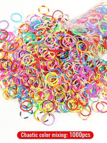 1000pcs/7500pcs Rainbow Handmade Weaving Loom Colorful Rubber Bands, DIY Bracelet Weaving Loom Kit, Perfect Gift For Holidays And Birthdays
