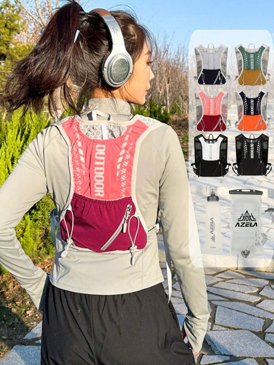 男女通用跑步水袋背心背包，轻便水袋背包，适合户外骑行、徒步、越野跑、马拉松等运动