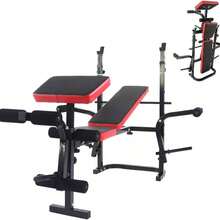 Foldable Weight Bench, Multi Press Workout, Sit Up, Leg Extension, Home Gym, Fitness Centre - Black - View 1