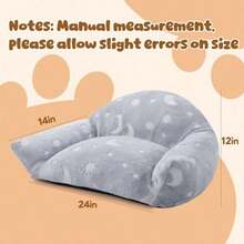 MABOZOO Sofa cama de gato que brilla en la oscuridad sofa mullido para mascotas para gatos de interior sofa mullido para mascotas sofa para cachorros para perros medianos y pequeños gatos 24 x - como en la foto - Ver 2