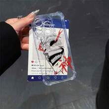 Funda de Teléfono con Patrón de Anime de Estilo Minimalista Compatible con iPhone 16, 15, 14, 13, 12, 11 Pro Max, X, XR, XS Max, 8 y 7 Plus, Diseño de Parte Trasera Transparente y Suave para Prevenir Caídas. Funda de Teléfono de Diseñador, Funda de Teléfono con Iluminación Inteligente, Funda de Teléfono de Dibujos Animados, Funda de Teléfono Engrosada, Funda de Teléfono Linda, Funda de Teléfono Retro, Funda de Teléfono Panda, Cubierta Protectora a Prueba de Golpes, Funda de Teléfono a Prueba de Golpes, Cubierta Protectora de Moda, Diseño Minimalista, Material Duradero, Cubierta Protectora Flexible, Accesorios de Moda - Mezcla de colores - Ver 5