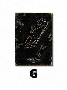 1pc Nurburgring Race Track Map Design Area Rug, Rectangle Polyester Knit Fabric Carpet, Fade Resistant Bedroom And Living Room Decor, Indoor Use