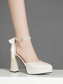 Women's High Heel Sandals, Waterproof Platform, Hollow Out Shoes, Super High Heel, Available In Pink, Apricot, White, Black, Red, Silver, Gold, Fashionable