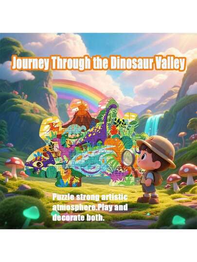 3-14 Years Old Children's Animal Paper Puzzles With Shoulder Strap Carry Bag, Dinosaur/Whale/Astronaut Series Educational Puzzles, Cultivate Focus And Intelligence, Suitable For Boys/Girls Christmas Gifts, Toys, Stocking Stuffers, Back To School