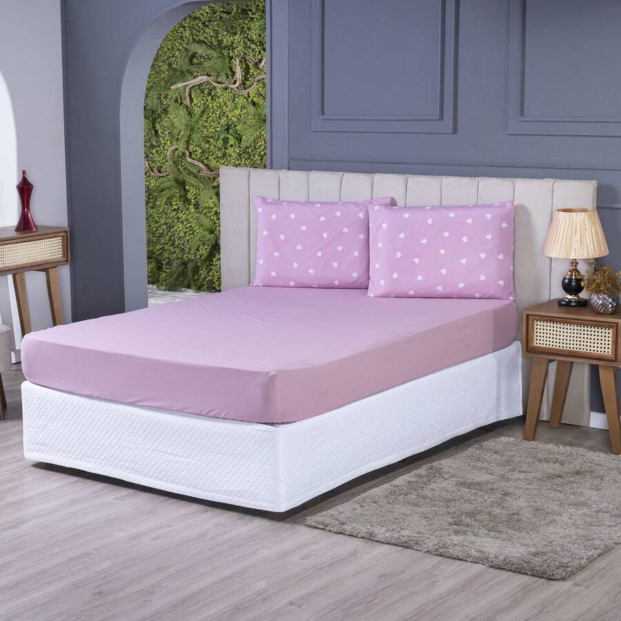 3-Piece Percale 100% Cotton Bed Sheet Set - CL18 - 查看 1