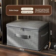 Large Capacity Fabric Clothes Storage Box, Home Organizer Bins, Wardrobe Divider Boxes - Large (40*30*21) - View 2