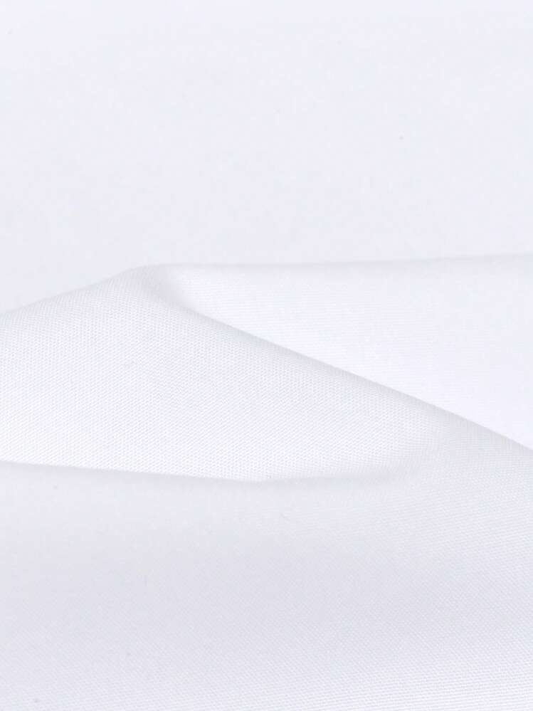 Rand paul Camisa Social Masculina Microelástica para Trabalho e Dia a Dia - Branco - Visão 5