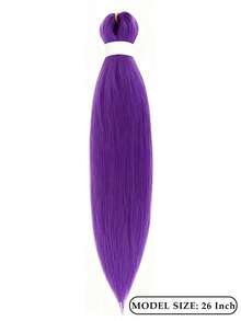 Pre-Stretched Crochet Hair Synthetic Wigs For Women Hip-Hop Dreadlocks Braids Easy To Weave Synthetic Fiber Long Braid Wigs - Multicolor - View 4