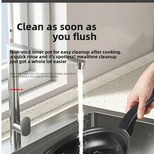 Wielofunkcyjny, 13-częściowy zestaw, zawierający garnki i patelnie. Można go używać do gotowania, duszenia, gotowania na parze i smażenia. Nadaje się do domowych kuchni, restauracji, kursów gotowania itp.