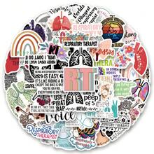 55PCS Respiratory Therapist Stickers Aesthetic Vinyl Stickers High Quality Stickers Decals Scrapbook,Journaling,Laptop,Bumper,Skateboard,Water Bottles,Computer,Phone Stickers Can Bring A Lot Of Fun To Your Life,The Perfect Gift For Adults - Multicolor - View 1